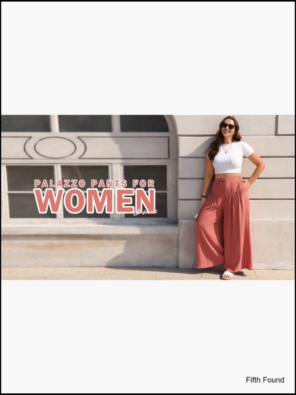 Women's Linen Wide Leg Palazzo Pants High Waisted Drawstring Elastic Waist - Picture 6 of 7